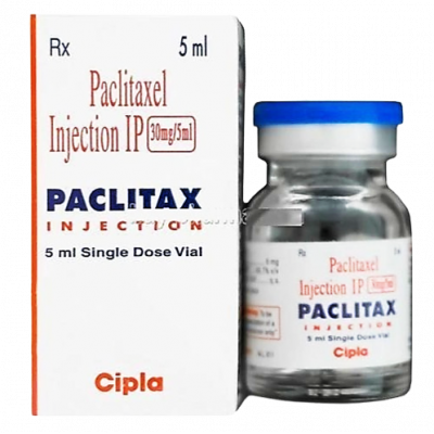 PACLITAX 30 MG / 5 ML ( PACLITAXEL 6 MG / ML ) FOR IV INJECTION 5 ML VIAL